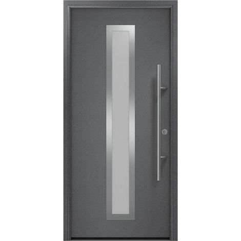 Hörmann Ecostar Haustür "ISOPRO Secur IPS 700S", anthrazit metallic (CH 703), 110 x 210 cm (B x H), DIN Rechts