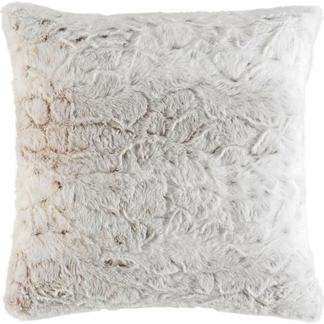Coussin Imitation Fourrure "Alaska" 45x45cm Naturel