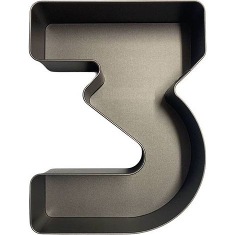 Calder teglia forma numero 3 alluminio antiaderente 18,5x24 cm