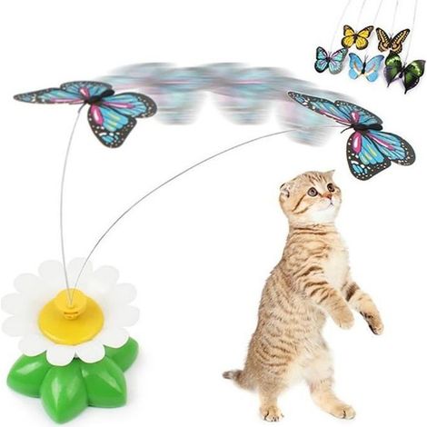 jouet chat interactif jouet electrique papillon jeux chat chaton (1/3)