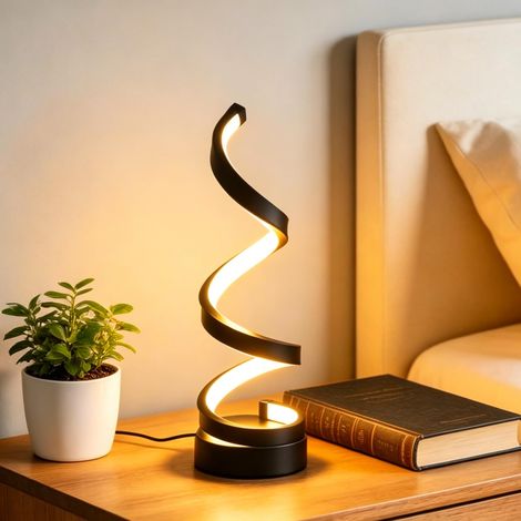 Lampe LED en Spirale pour Chambre à Coucher, Lampe de Bureau USB - MMCD-ZGL-05399 (1/5)