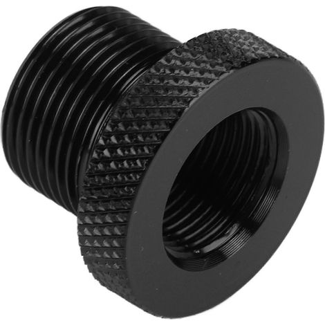 Adaptateur de filtre à huile automobile universel en métal noir fileté, accessoires automobiles, 5/8"24 vers 1/2"28 (1/4)