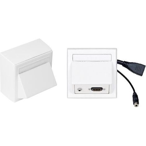 Vivolink WI221170 toma de corriente HDMI + 3.5mm Blanco