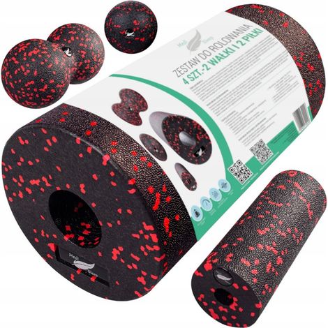 Massagerollen-Set aus EPP-Schaumstoff, bestehend aus Rolle, Ball und Duoball, 4-teilig (1/5)