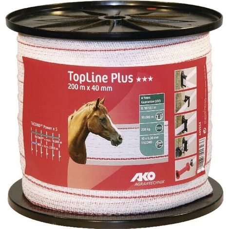 Cinta de cercado TopLine+ 40 mm AKO 449554