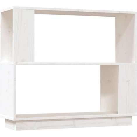 Maison Exclusive - Bücherregal/Raumteiler Weiß 80x25x70 cm Massiv