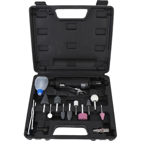 Kit smerigliatrice pneumatica, 25.000 giri/min, pressione di esercizio 90 psi, raccordo diritto per aria compressa da 1/4 di pollice per smerigliatura, taglio e lucidatura.
