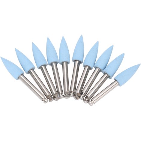 10 fraises de polissage dentaire à basse vitesse, jeu de 10 forets pour meulage et polissage, embouts 406 pour dentiste, outillage rotatif professionnel (1/5)