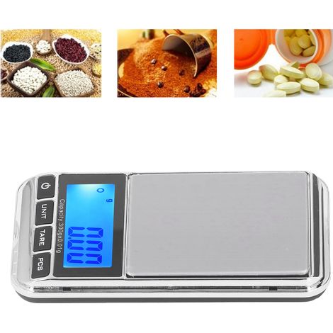 Präzisions-Schmuckwaage, große hochpräzise elektronische Waage (0,01 g), Taschenwaage für Goldschmuck, 300 g/0,01 g. (1/5)
