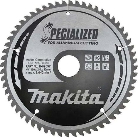 Kreissägeblatt Makita b-09597 190 mm 60 Zähne