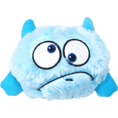 Hüpfender Haustierball, Plüschtier mit Tiergeräuschen und Vibrationen, kleines blauhaariges Monster