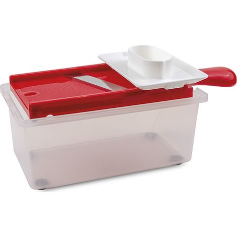 MANDOLINA AFFETTAVERDURE CON BOX CONTENITORE SVELTAFETTA RIGAMONTI 290