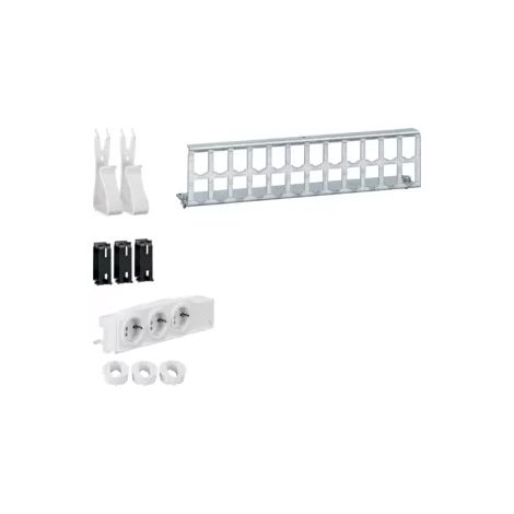 Multimedia Kit Hager UM00M4 3 Steckdosen RJ45 Tafel (1/2)