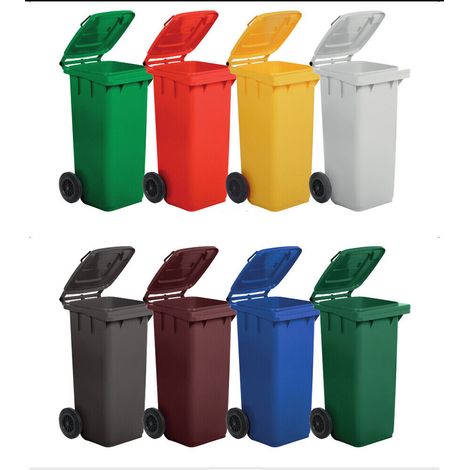 BIDONE PER LA RACCOLTA DIFFERENZIATA 240 lt - Colore bianco