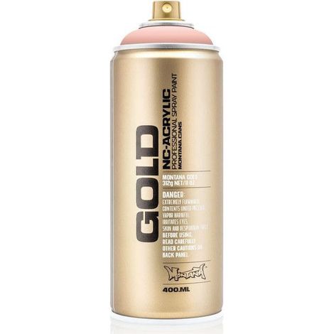 Bombe de peinture - Gold - Acrylique - Shrimp pastell - CL2100 - 400ml - Montana Cans