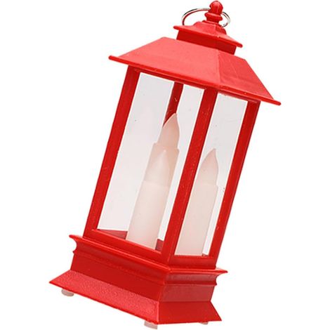 Lampe de Noël Décorative Rouge Imitation Bougie Veilleuse LED Douce sans Scintillement Lampe Légère à Poser pour Décoration Intérieure et Ambiance Festive (1/5)