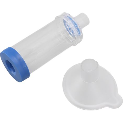 Mund-Nasen-Inhalator-Atemspacer mit Silikon-Gesichtsabdeckung, sicherer Vernebler-Atemspacer (1/5)