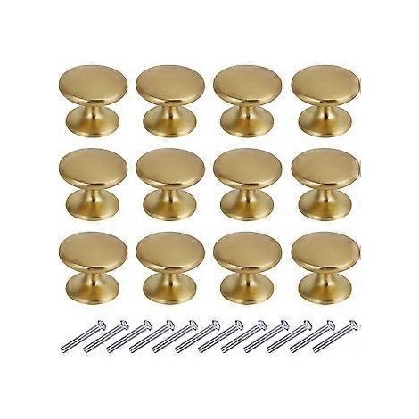 (12 Stück oder), 27 mm, Boutons de Porte Rond Boutons de Tiroir 27 mm Poignes de Meuble pour Placard Armoire Cuisine (1/5)