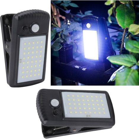 Jeffergarden CHICIRIS Solar Clip-on Lights, 2 Modes, Professional Portable Induction, 2pcs Motion Sensor Solar Deck Lights for Outdoor Patio Tent (1/5)