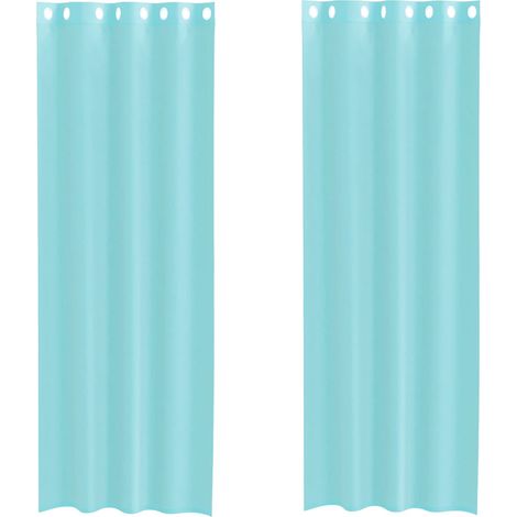 Maison Exclusive - Tende in Voile con Occhielli 2 pz Turchese