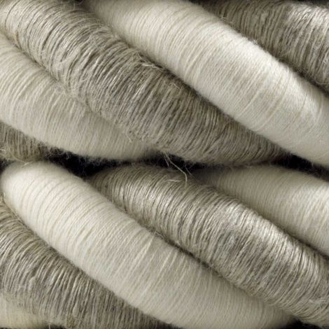 Creative-Cables Cordon 3XL Ø30 mm 3x0,75 mm² (1 m, Gris/Blanc CLS31) (1/4)