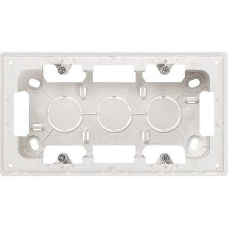 Caja de superficie SIMON 270 con 2 elementos negro mate (1/2)