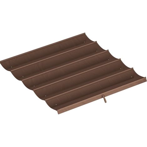 Toldo de repuesto para pérgola retráctil 3 x 3 m de poliéster color café OKMYHOME (1/5)