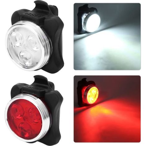 Lumière de vélo - CUQUE - CQ003 - Rechargeable USB - 4 modes - 650 mAh (1/4)