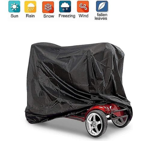 Housse de protection extérieure étanche, anti-poussière et anti-UV pour trottinette électrique (1 pièce, noire) (1/4)