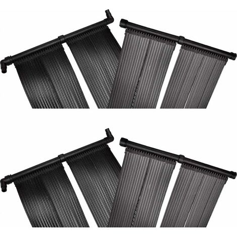 Solar-Poolheizungsplatten 4 Stück 80x620 cm (1/5)