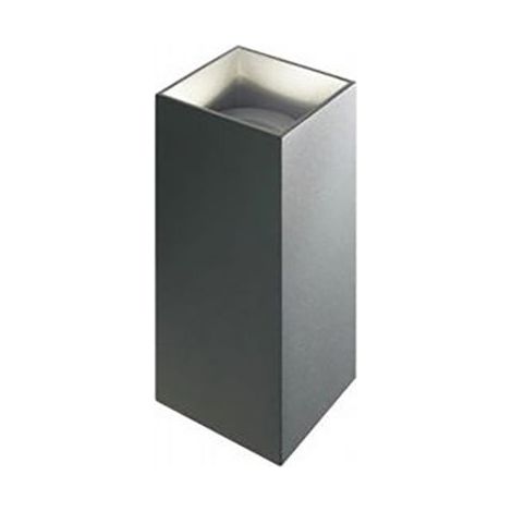Applique Da Esterno Moderna Tower Alluminio E Vetro Grafite Led 6,6W 3000K (1/4)