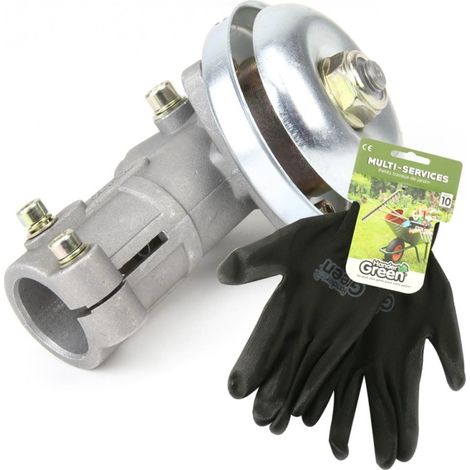 Renvoi d'angle débroussailleuse Ø 26 mm 7 dents + gants multi-services (1/5)