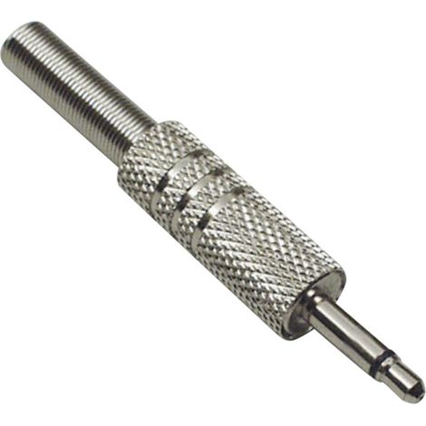 BKL Electronic 1107007 Klinken-Steckverbinder 3.5 mm Stecker, gerade Polzahl: 2 Mono Silber 1 St.