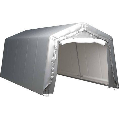 Carpa de almacenamiento acero gris 300x600 cm vidaXL (1/5)