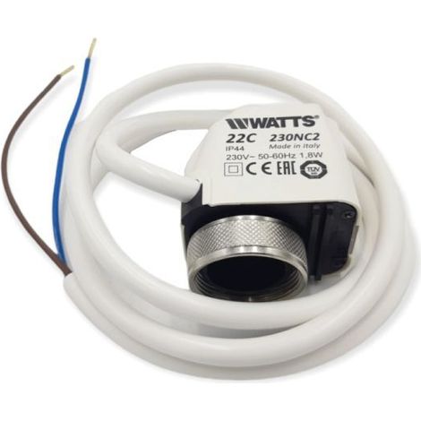 WATTS - 22C ATTUATORE ELETTROTERMICO COMPATTO 230V IP44 ON/OFF 22C230NC2