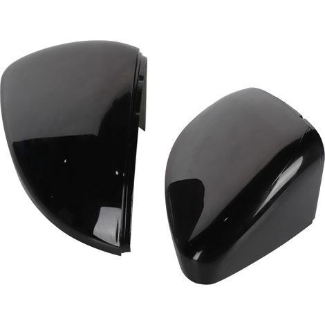 Rétroviseur Extérieur Coque Paire Noir Brillant Capot Miroir Latéral Auto (1/5)