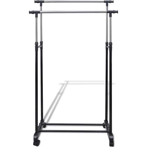 Porte-manteaux réglables 2 pcs 2 rails d'accrochage (1/5)
