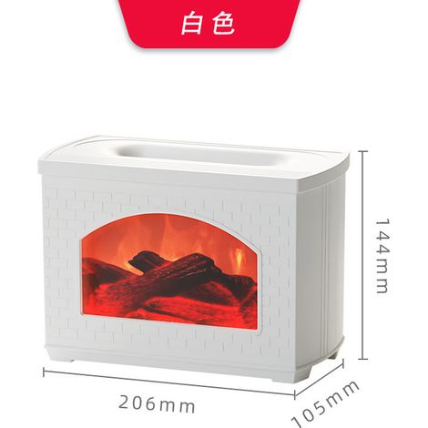 Flame Aroma Diffuser, Large Capacity Desktop Humidifier for Bedroom and Home Use, Extra Large Mist Output - White (1/4)