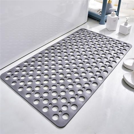 Tapis De Douche - 75 x 43 cm - TPE Antibactérien Antidérapant - Pour Baignoire Et Cabine De Douche - 1 Pièce