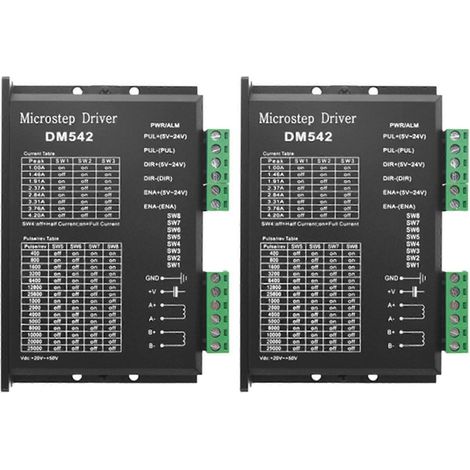 2x Schrittmotortreiber, DM542 Schrittmotortreiber DSP Digitaltreiberplatine für Nema 17, Nema 23 usw. (1/5)