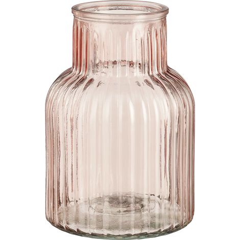 Mica Decorations Vase Glas Ambre rosa Ø 14 x 20 cm Vase