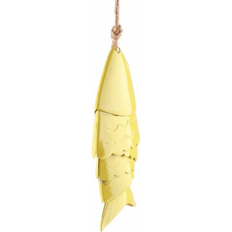 Carillon éolien en métal représentant des carillons de poissons koi colorés, décorations suspendues pour l'extérieur, à suspendre sous les avant-toits. (1/5)