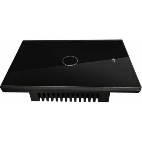 Interruttore Da Incasso Scatola 503, Touch Nero, WIFI 2.4G Matter, TUYA, Smart Life,Apple Home, Google Home, Alexa, SmartThings, 10A, AC 90-250V, 50/60HZ, 120X72X38mm, IP20,Disponibili 1,2,3 Tasti (1