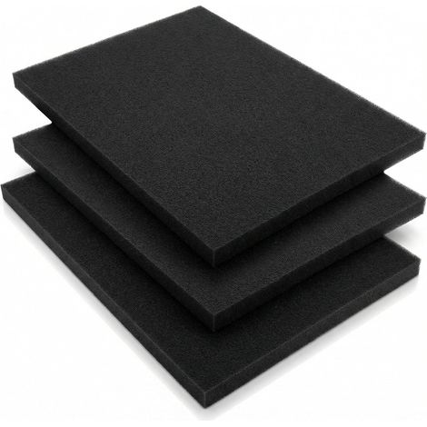 3pcs 300x210x10mm Mousse Filtre a Air plaque Filtre Mousse Aspirateur mousse filtrante pour Moto Scooters Tondeuse Hotte Aspirante Tronçonneuse et Aspirateur (1/5)