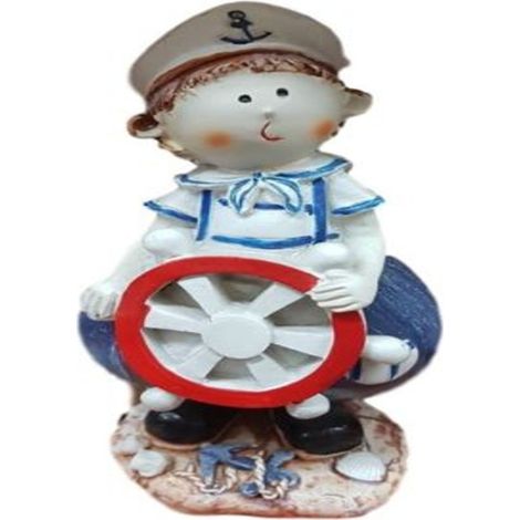 Trade Shop - STATUINAR MARINAIO UMORISTICO COMPEMENT ARREDO BOMBONIERA MARE -