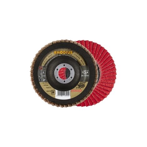 Lamellenschleifscheibe Ø 125 mm K40 10 Stück. (1/2)