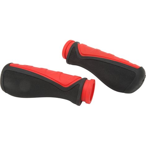 Poignées de protection antidérapantes en caoutchouc absorbant les chocs pour guidon de trottinette électrique SmartGyro (rouge) (1/5)