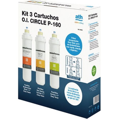 Kit de cartouches de remplacement pour osmoseur - Modèle Circle ATH