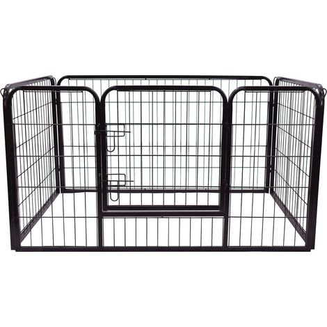 PawHut Welpenauslauf Welpenfreigehege Freigehege Laufstall Laufgitter Welpenzaun 70 x 80 cm (1/5)