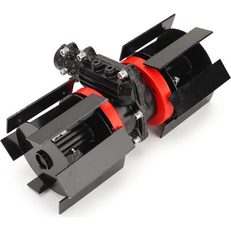Roue de Désherbage Universelle de 10 Cm, Roue de Labour Profonde Multifonctionnelle à 9 Dents, Roue de Fraisage d'herbe en Fer en Aluminium pour Scarificateur de Tondeuse à Gazon (1/5)